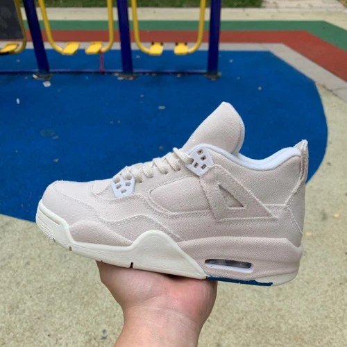 Air Jordan 4 WMNS "Canvas" Beige DQ4909-100