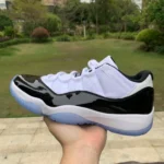 Air Jordan 11 Low "Concord" Black White Basketball Shoes 528895-153