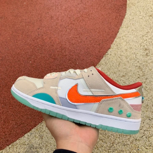 Nike Dunk Scrap CNY "Jade" White Orange Blue DQ4975-181