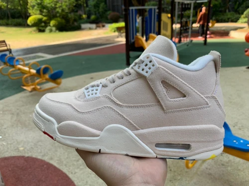 Air Jordan 4 WMNS "Canvas" Beige DQ4909-100