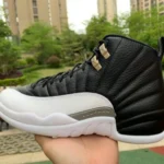 Air Jordan 12 "Playoffs" Black White Sneakers CT8013-006