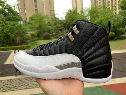 Air Jordan 12 "Playoffs" Black White Sneakers CT8013-006