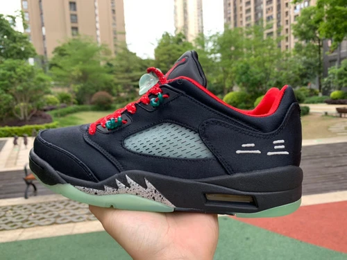 Air Jordan 5 Low "Clot" Black Red Green DM4640-036