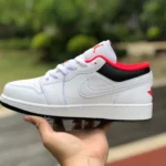 Air Jordan 1 Low Black White Red 553560-160