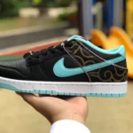 Nike Dunk Low "Barber Shop" Black Blue DH7614-001