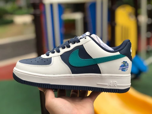 Nike Air Force 1 Low White/Blue/Green Swoosh BS8872-033