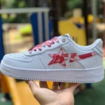 BAPE STA SK8 Red White