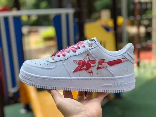 BAPE STA SK8 Red White