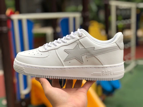 BAPE STA SK8 Grey White