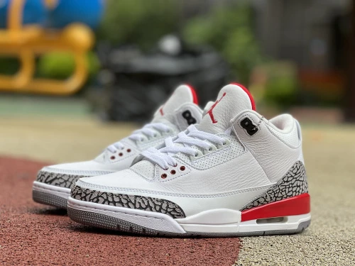 Air Jordan 3 Katrina White Red Sneaker 136064-116