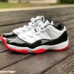 Air Jordan 11 Low "Bred Concord" Black Red White Basketball Shoes AV2187-160