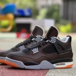 Air Jordan 4 Retro "Starfish" Black Orange CW7183-100