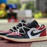 Air Jordan 1 Low "Chicago" White Red Sneakers 553558-612