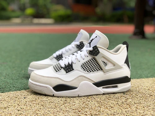 Air Jordan 4 Retro "White Cement" Black White Gray DH6927-111