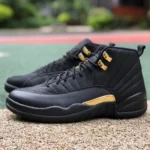 Air Jordan 12 "Black Taxi" Black Gold Sneakers CT8013-071