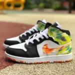 Air Jordan 1 Mid "Paint" Multicolor Sneakers DJ6563-038