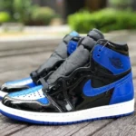 Air Jordan 1 Retro High OG "Black Blue 2.0" High-Top Basketball Sneaker 555088-404