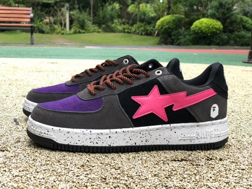 BAPE STA SK8 Black Purple Pink