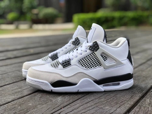 Air Jordan 4 Retro "White Cement" Black White Gray DH6927-111