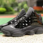 Air Jordan 13 "Black Cat" Black Patent Sneakers 414571-012