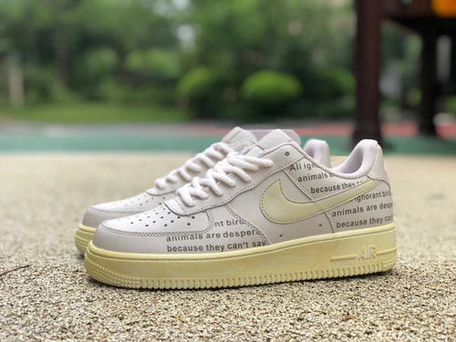 Nike Air Force 1 White/Yellow Sole CW2288-117