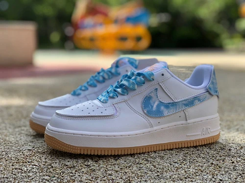 Nike Air Force 1 White/Blue Velcro DM1020-100