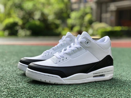 Air Jordan 3 x Fragment "White Black" Pure Version DA3595-100