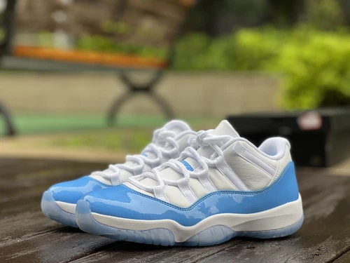 Air Jordan 11 Low UNC North Carolina Blue Basketball Shoes 528895-106