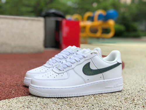 Nike Air Force 1 Low Glitter Swoosh White/Green DH4407-100