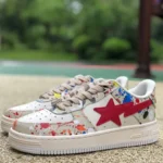 BAPE STA SK8 Red White