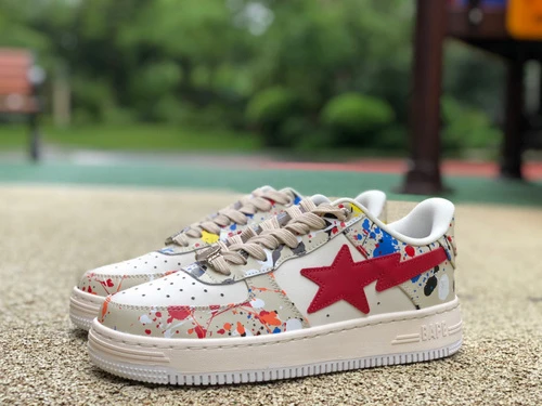 BAPE STA SK8 Red White