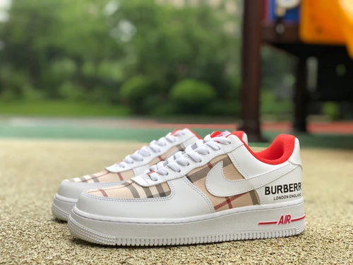 Nike Air Force 1 Low White/Red Burberry BL0068-288