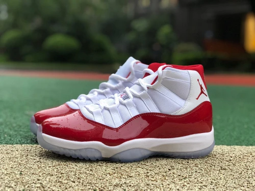 Air Jordan 11 "Cherry" White Red Basketball Shoes CT8012-116