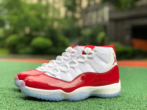 Air Jordan 11 "Cherry" White Red Basketball Shoes CT8012-116