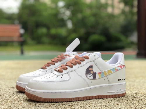 Nike Air Force 1 '07 White/Brown AF1234-003