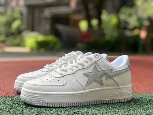 BAPE STA SK8 Silver White