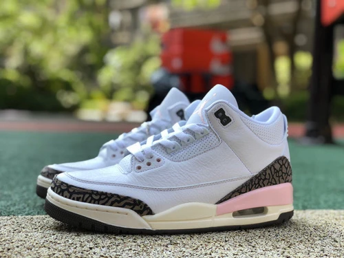 Air Jordan 3 "Dark Mocha" White Brown Pink Pure Version