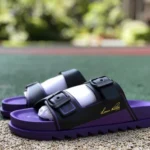 LOUIS VUITTON Slides Black Purple