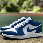 Air Jordan 1 Low "Marina Blue" White Blue Sneakers DC0774-114