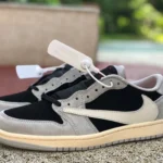 Travis Scott x Air Jordan 1 Low Gray Black DM7866-010