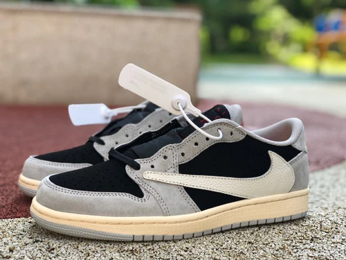 Travis Scott x Air Jordan 1 Low Gray Black DM7866-010