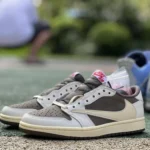 Travis Scott x Air Jordan 1 Low White Brown LJR DM7866-162