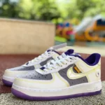 Union LA x Nike AF1 Low White Purple Stitching Sneakers CJ9649-500