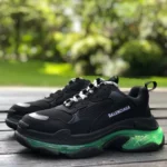 Balenciaga Triple S Clear Sole Green Black