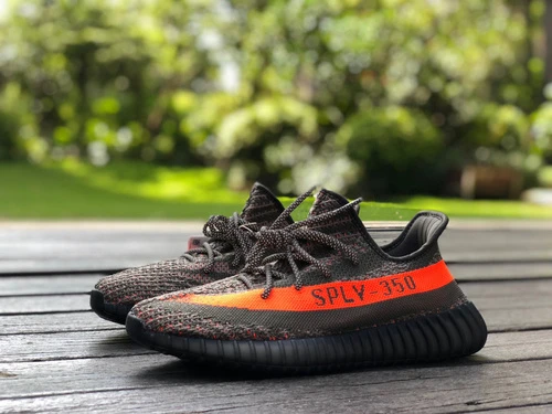 Adidas Yeezy Boost 350 V2 Black Grey Orange HQ7045