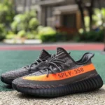 Adidas Yeezy Boost 350 V2 Black Grey Orange HQ7045