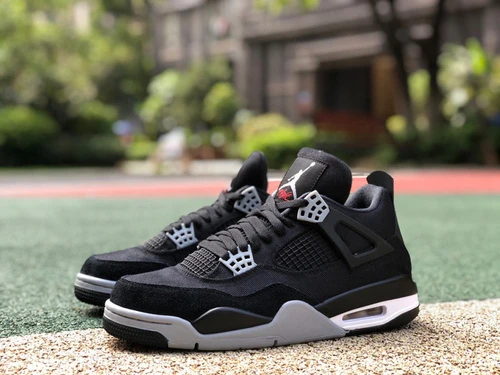 Air Jordan 4 Retro "Black Canvas" Black DH7138-006