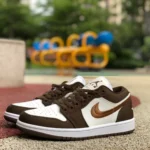 Air Jordan 1 Low SE "Brown Canvas" White Brown Sneakers DV0426-301