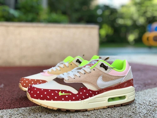 Nike Air Max 1 "Chinese Pastoral Dog" Khaki Red DR2553-111