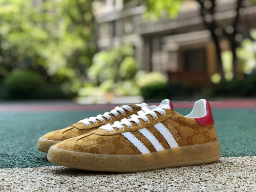 Adidas x Gucci Gazelle Brown White